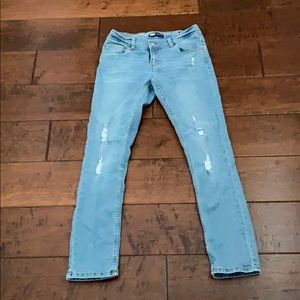 Levi’s boyfriend jeans.